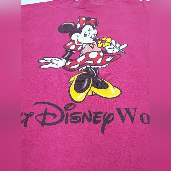 Disney World Minnie Mouse vintage pink t-shirt - Picture 3 of 11